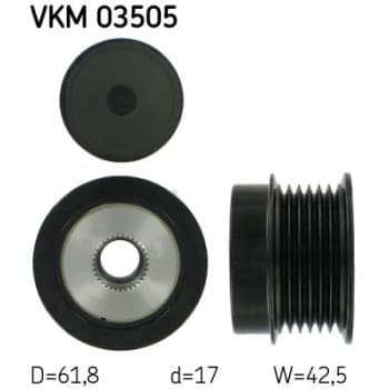 Poulie roue libre, alternateur VKM 03505 SKF