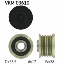 Poulie roue libre, alternateur VKM 03610 SKF