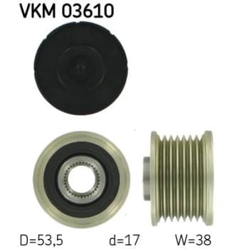 Poulie roue libre, alternateur VKM 03610 SKF