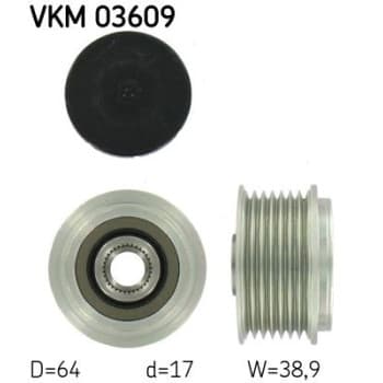 Poulie roue libre, alternateur VKM 03609 SKF