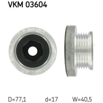 Poulie roue libre, alternateur VKM 03604 SKF