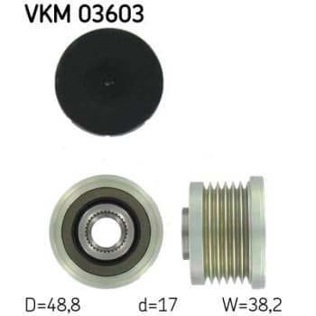 Poulie roue libre, alternateur VKM 03603 SKF