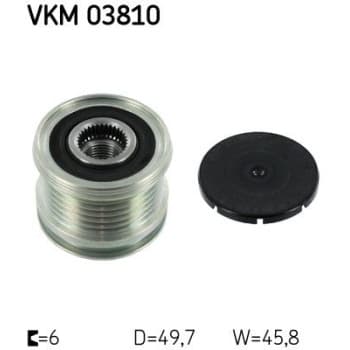 Poulie roue libre, alternateur VKM 03810 SKF