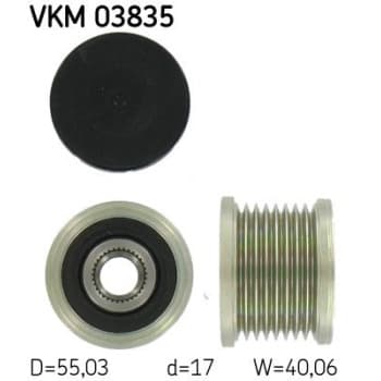 Poulie roue libre, alternateur VKM 03835 SKF