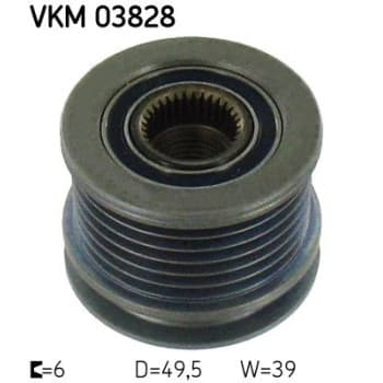 Poulie roue libre, alternateur VKM 03828 SKF