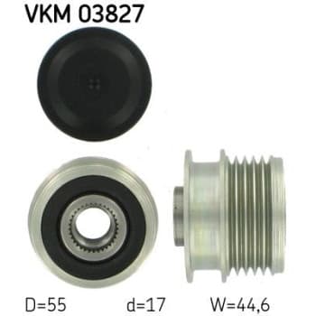 Poulie roue libre, alternateur VKM 03827 SKF