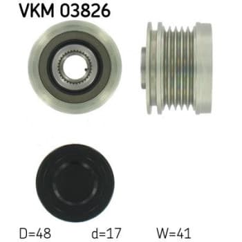 Poulie roue libre, alternateur VKM 03826 SKF