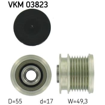 Poulie roue libre, alternateur VKM 03823 SKF