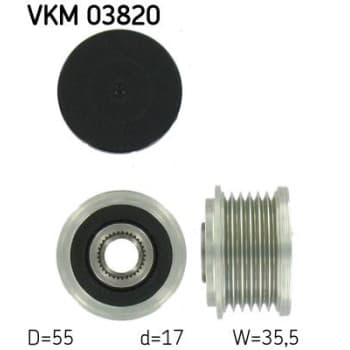 Poulie roue libre, alternateur VKM 03820 SKF