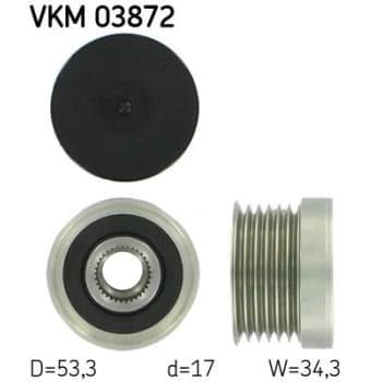 Poulie roue libre, alternateur VKM 03872 SKF