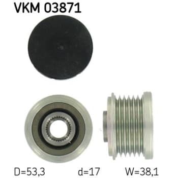 Poulie roue libre, alternateur VKM 03871 SKF