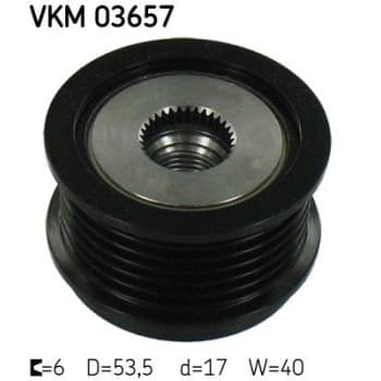 Poulie roue libre, alternateur VKM 03657 SKF