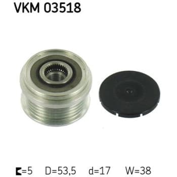 Poulie roue libre, alternateur VKM 03518 SKF