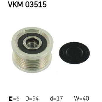 Poulie roue libre, alternateur VKM 03515 SKF