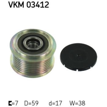 Poulie roue libre, alternateur VKM 03412 SKF