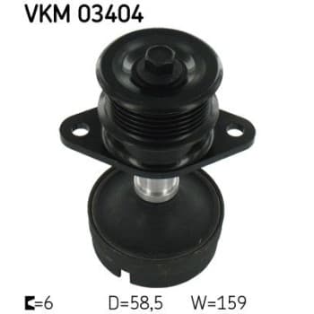 Poulie roue libre, alternateur VKM 03404 SKF