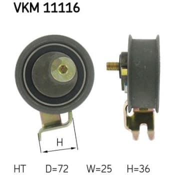 Poulie-tendeur, courroie crantée VKM 11116 SKF