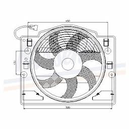 Ventilateur, refroidissement du moteur