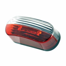 Marqueur latéral rouge / blanc 12V ovale