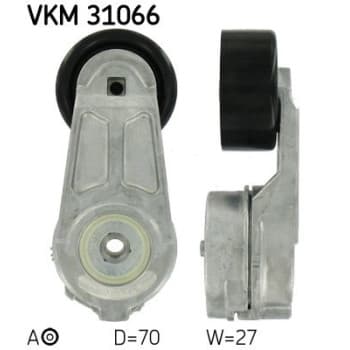 Poulie-tendeur, courroie trapézoïdale à nervures VKM 31066 SKF