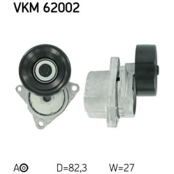 Poulie-tendeur, courroie trapézoïdale à nervures VKM 62002 SKF
