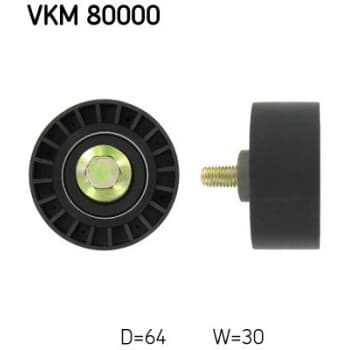 Poulie renvoi/transmission, courroie de distribution VKM 80000 SKF