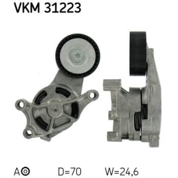 Poulie-tendeur, courroie trapézoïdale à nervures VKM 31223 SKF