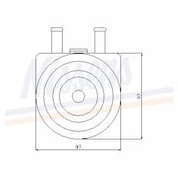 Radiateur d'huile 90603 Nissens