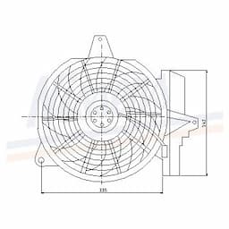 Ventilateur, refroidissement du moteur