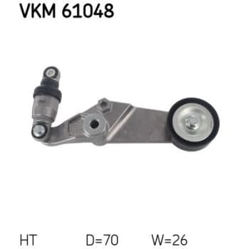 Poulie-tendeur, courroie trapézoïdale à nervures VKM 61048 SKF