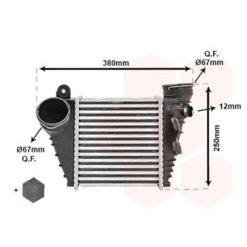 Intercooler, échangeur 03004200 International Radiators Plus