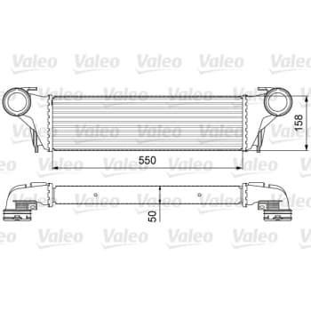 Intercooler, échangeur 818618 Valeo