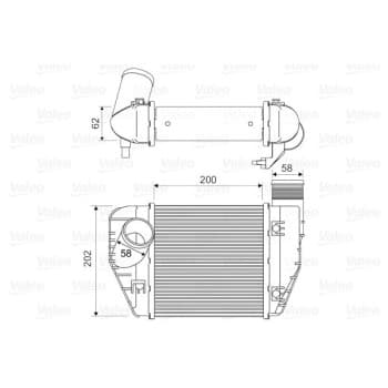 Intercooler, échangeur 818326 Valeo