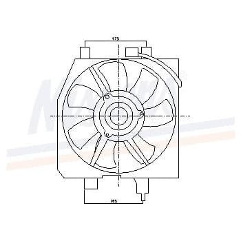 Ventilateur, condenseur de climatisation