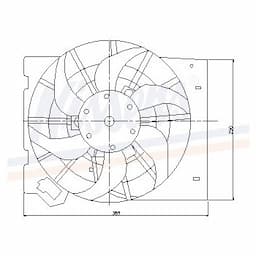 Ventilateur, refroidissement du moteur