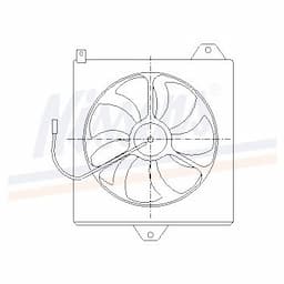 Ventilateur, condenseur de climatisation