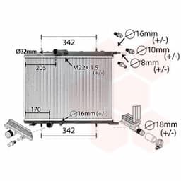 Radiateur, refroidissement du moteur *** IR PLUS *** 40002300 International Radiators Plus