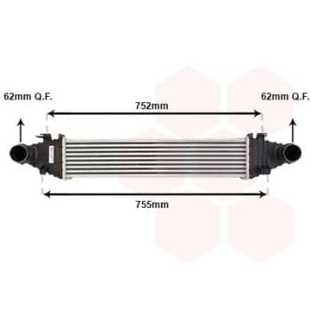 Intercooler, échangeur 30004556 International Radiators