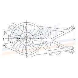 Ventilateur, condenseur de climatisation