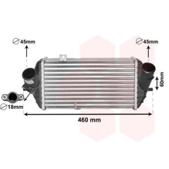 Intercooler, échangeur 82004389 International Radiators