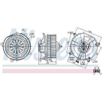 Pulseur d'air habitacle 87104 Nissens