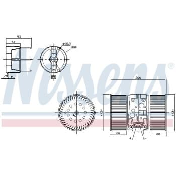 Pulseur d'air habitacle 87356 Nissens