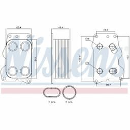 Radiateur d'huile 90740 Nissens