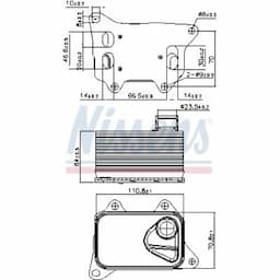 Radiateur d'huile 90914 Nissens