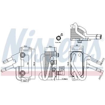 Radiateur d'huile de boîte automatique 90834 Nissens
