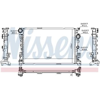 Radiateur, refroidissement du moteur 67190 Nissens