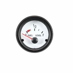 Performance Instrument White Niveau de carburant 52mm