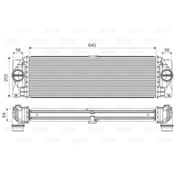 Intercooler, échangeur 818341 Valeo