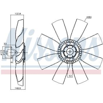 Embrayage, ventilateur de radiateur 86192 Nissens