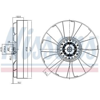 Embrayage, ventilateur de radiateur 86174 Nissens